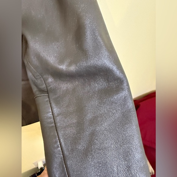 Kasper Leather Blazer *GOOD USED CONDITION* - Picture 9 of 16